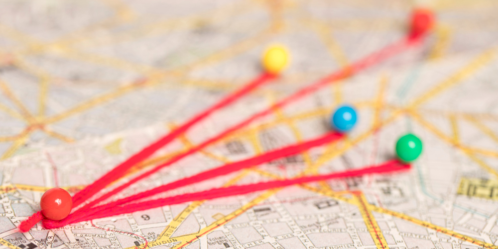 Mobile DOT drug testing service locations in Colorado marked with colorful pins on a map.